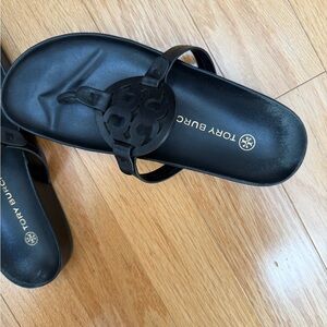 Tory Burch Black Logo Sandals